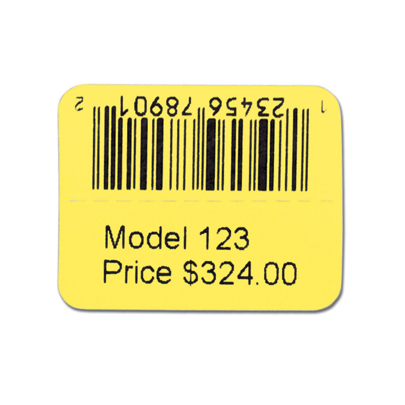 Yellow Thermal UPC Stickers